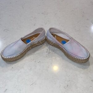 Splendid Laney Pastel Tie-Dye Platform Espadrilles Shoes Size 7.5 NEW